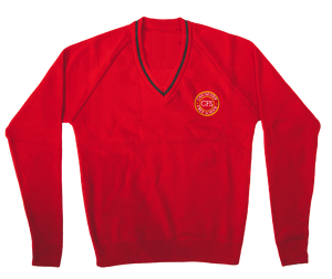 Chichester Free School Red V-Neck Jumper