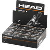 Head Start Squash Balls - Single White Dot