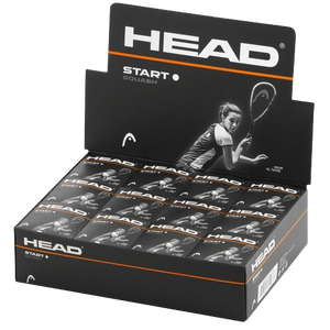 Head Start Squash Balls - Single White Dot