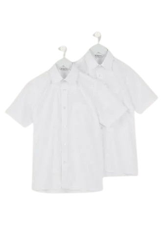 Trutex Boys SS School Shirts - Twin Pack