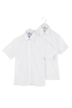 Trutex Girls SS School Shirts - Twin Pack