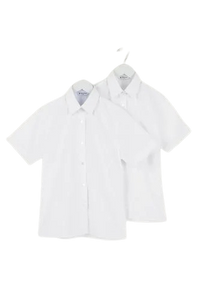 Trutex Girls SS School Shirts - Twin Pack